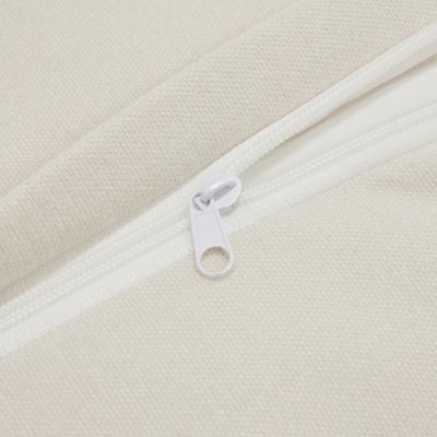 1 Pc. Chenille Upholstered 4-Seater with Armrests & Pillows Sectional Sofa