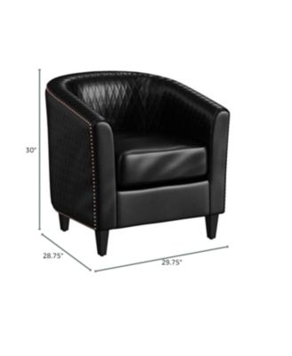 Streamdale Quilted Elegance Mia Club Chair with Studs and Comfort