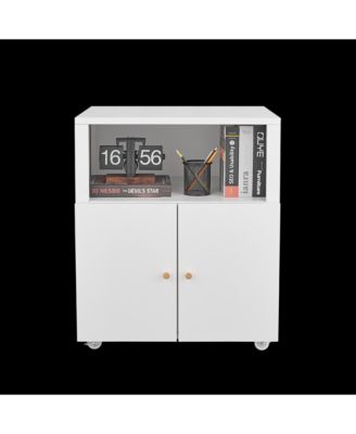 Mobile Printer Stand with File Cabinet