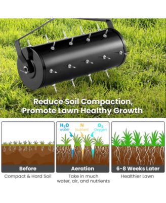 18-Inch Manual Soil Aerator with Detachable Handle
