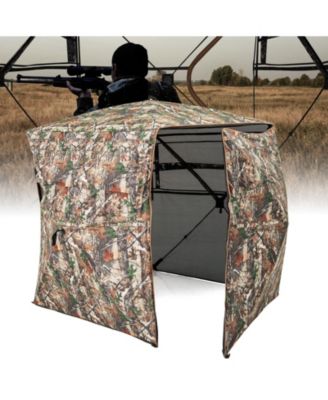 360&amp;#xB0; One Way See Through Hunting Blind Ground Blind with Portable Carrying Bag