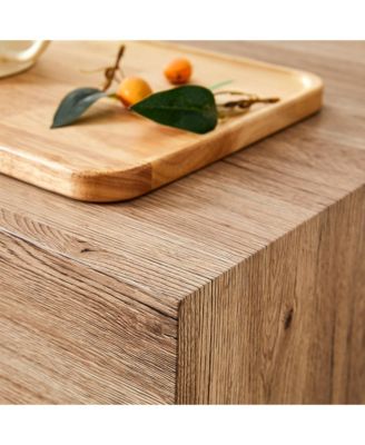 Streamdale Modern Wood Texture MDF Coffee Table, Simple, Durable Design (39.3"x23.6"x11.8")