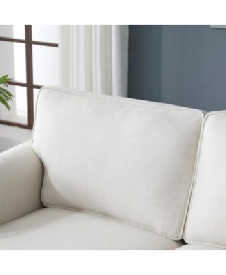 Streamdale 68'' Nailhead Trim Sofa, Rolled Arm, Faux Leather, 2 Seater