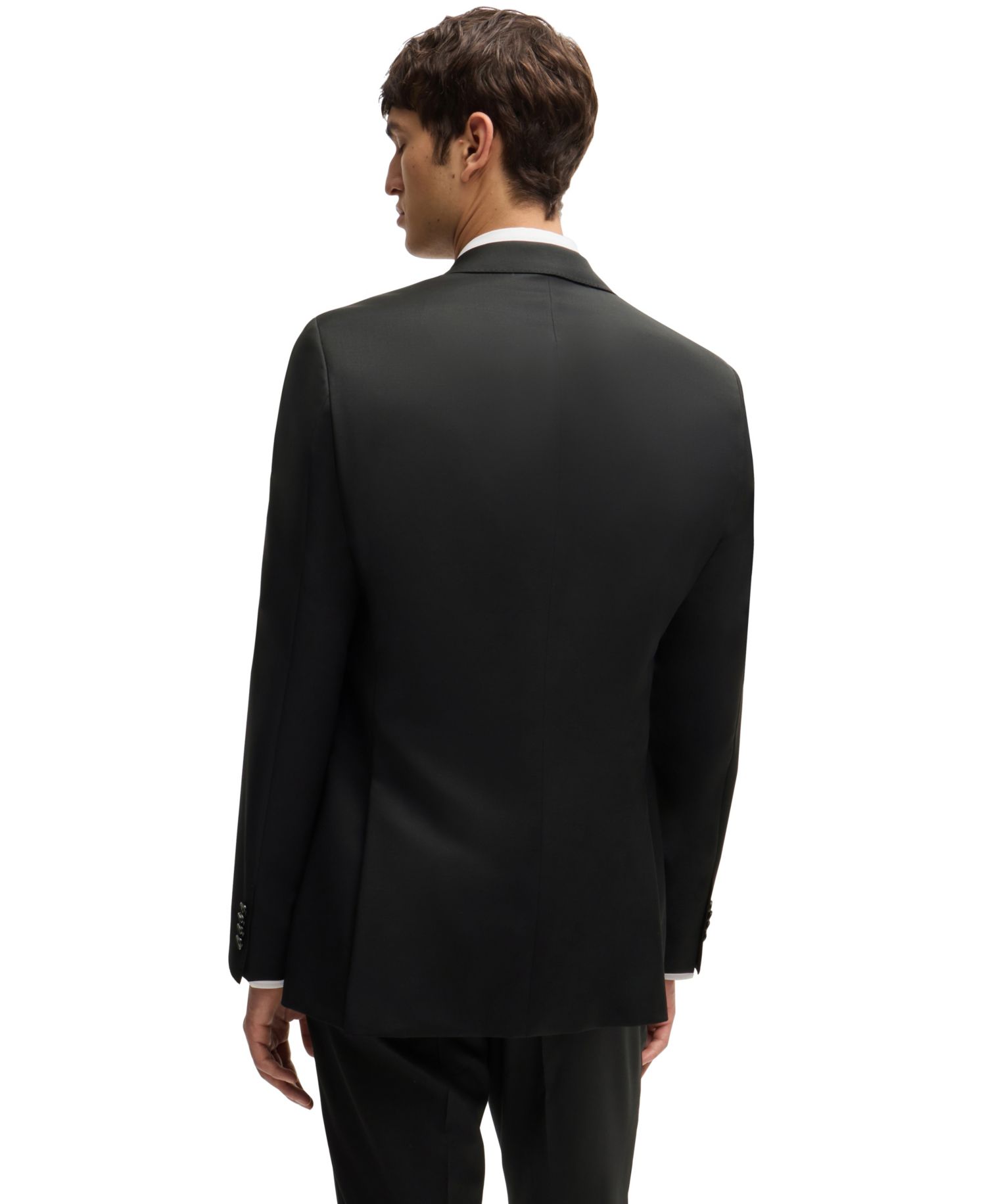 Men's Virgin-Wool Serge Suit Jacket