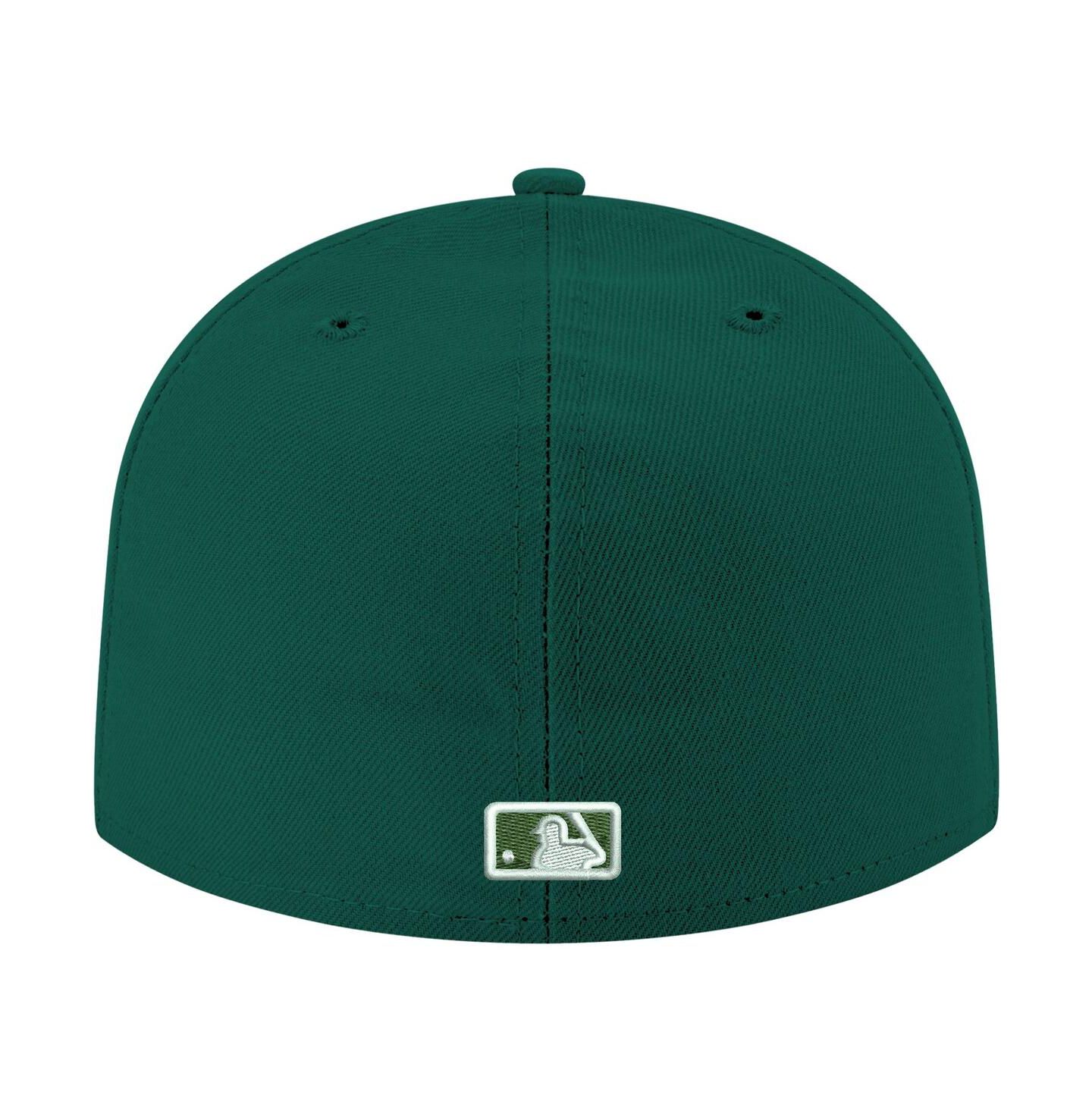 Мужская кепка New Era Green Philadelphia Phillies White Logo 59FIFTY Fitted Hat — фото 4