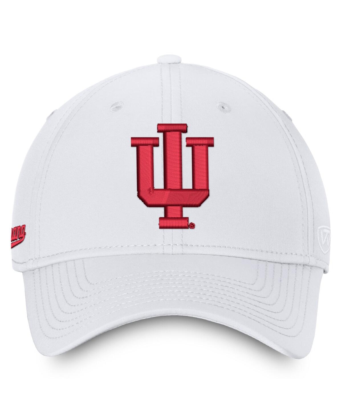 Top Of The World Men'sâ White Indiana Hoosiers Reflex Performance Flex Hat