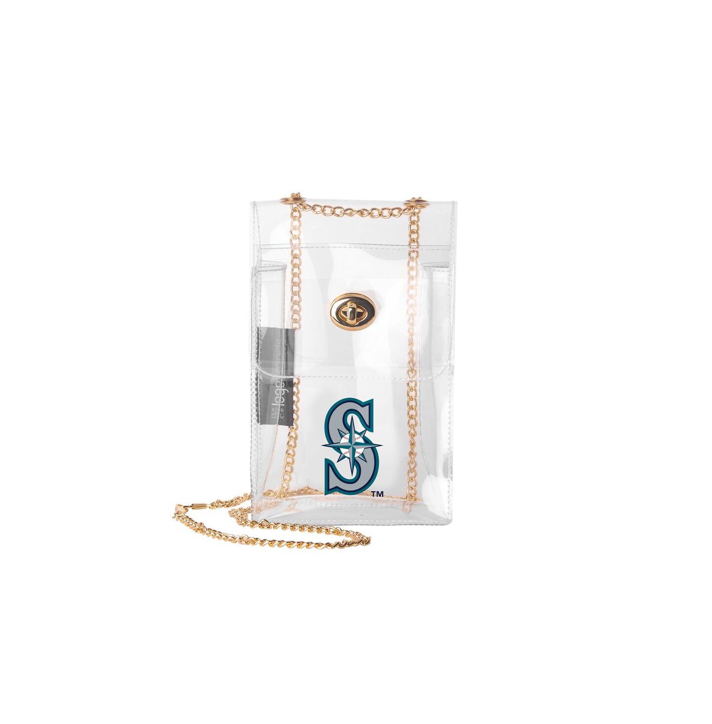 Женская сумка Logo Brands Seattle Mariners Clear Essential Crossbody Purse — фото 1