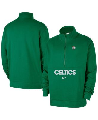 Nike - Men's Kelly Green Boston Celtics Courtside Club Half-Zip Pullover Hoodie