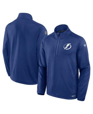 Fanatics - Men's Blue Tampa Bay Lightning Authentic Pro Rink Quarter-Zip Jacket