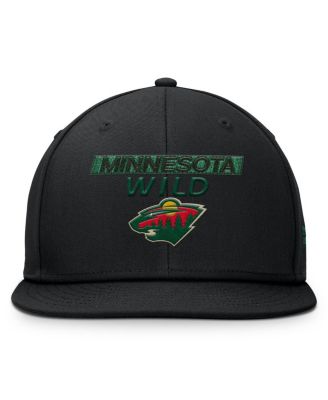 Men's Black Minnesota Wild Authentic Pro Prime Snapback Hat