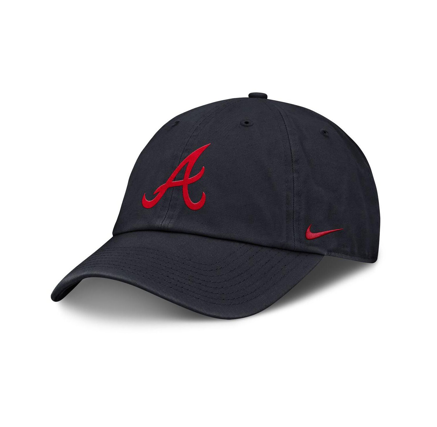 Men's Navy Atlanta Braves Club Adjustable Hat