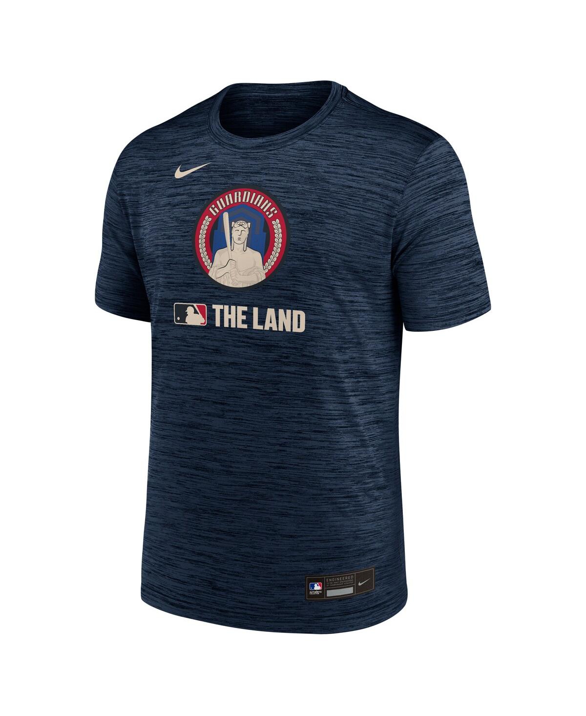 Nike Men's Navy Cleveland Guardians 2025 City Connect Authentic Collection Velocity Performance T-shirt In Blue