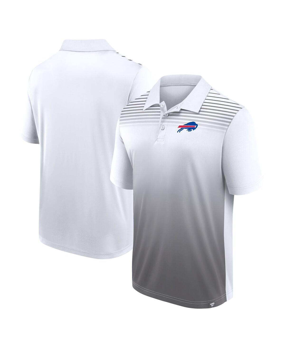 Men's White/Gray Buffalo Bills Sandlot Game Polo Shirt - White, Gray