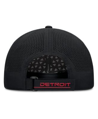Men's Black Detroit Red Wings Driver Adjustable Hat