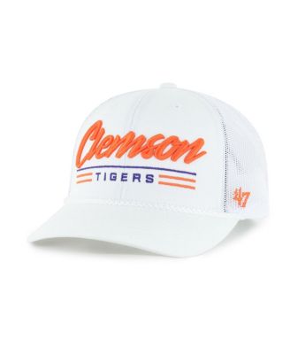 '47 Brand - Men's White Clemson Tigers Garner Rope Trucker Adjustable Hat