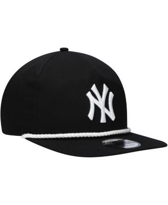 Men's Black New York Yankees Golfer Snapback Hat