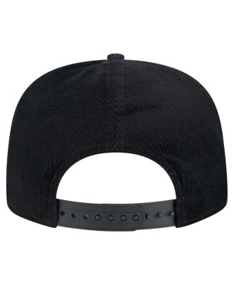Men's Black Cincinnati Bengals City Originals Corduroy Skipper Golfer Snapback Hat