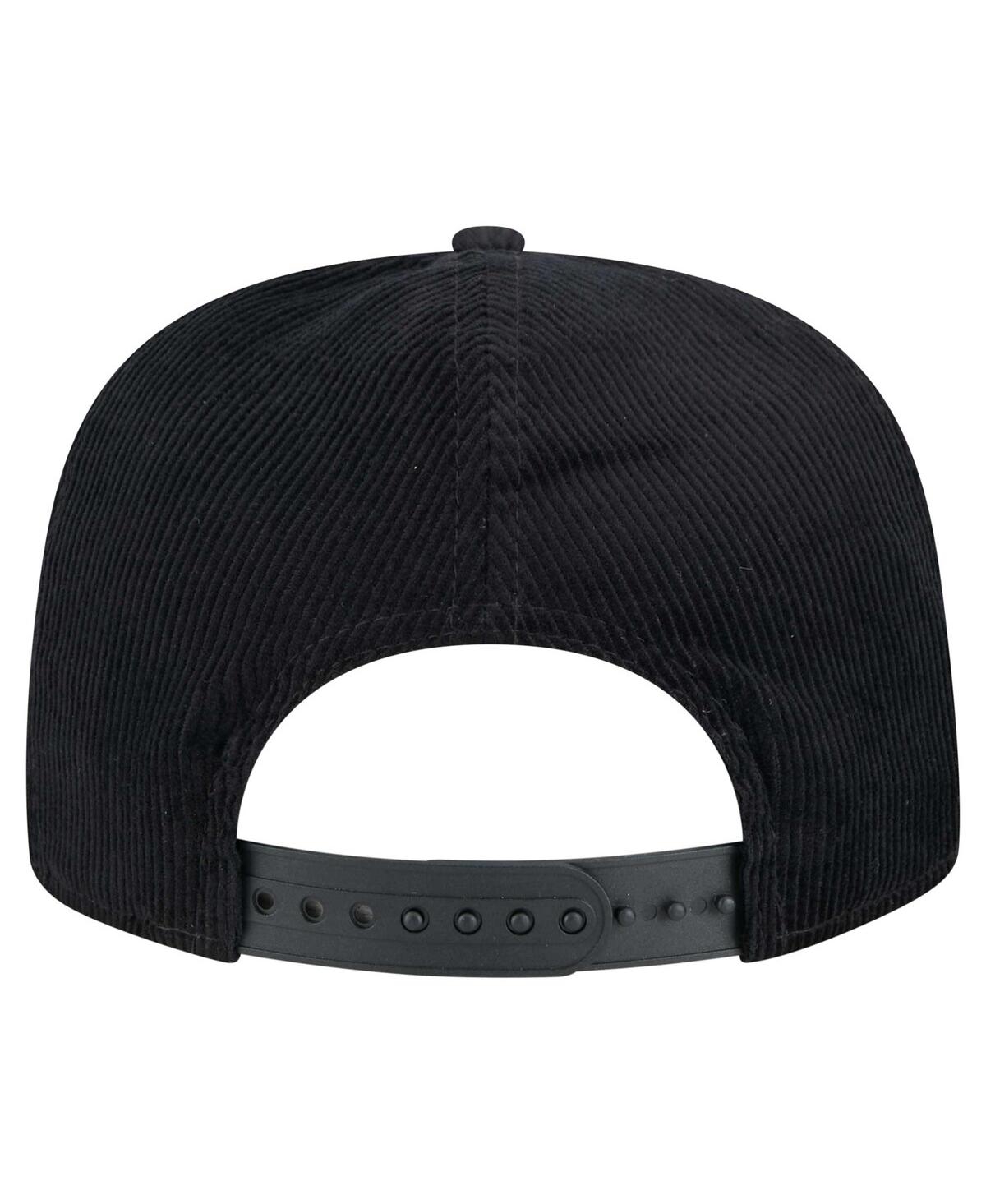 NEW ERA MEN'S BLACK CINCINNATI BENGALS CITY ORIGINALS CORDUROY SKIPPER GOLFER SNAPBACK HAT 