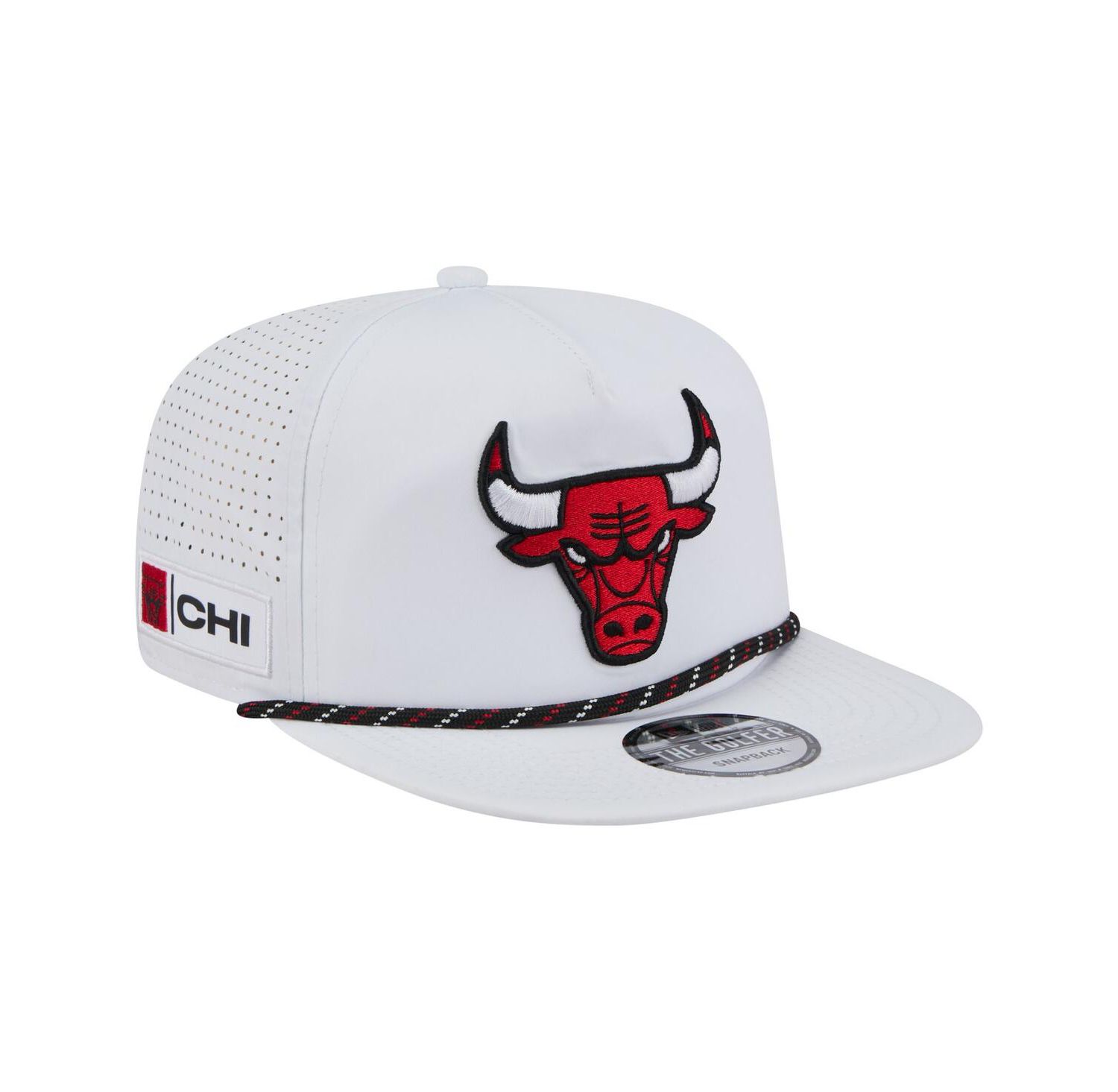 Men's White Chicago Bulls Performance Rope Golfer Adjustable Hat