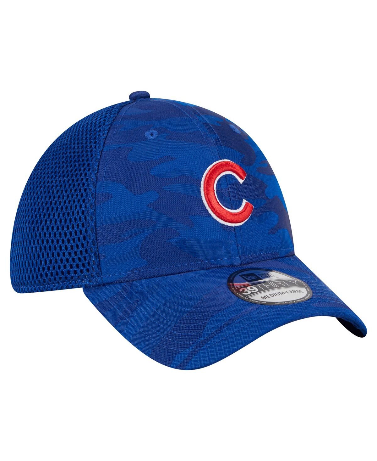 New Era Men's Royal Chicago Cubs Subtle Camo 39thirty Flex Hat