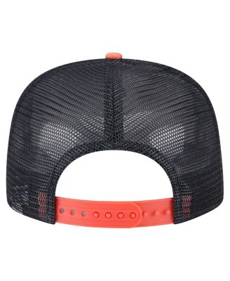 Men's White/Orange Houston Astros Retro Script Trucker 9FIFTY Snapback Hat