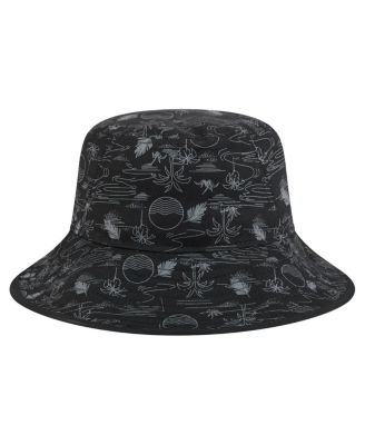 Men's Black Miami Marlins 2025 Spring Training All Over Print Bucket Hat