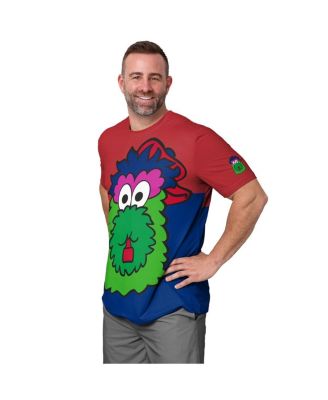 Men's Red/Royal Philadelphia Phillies Big Logo Mascot T-Shirt