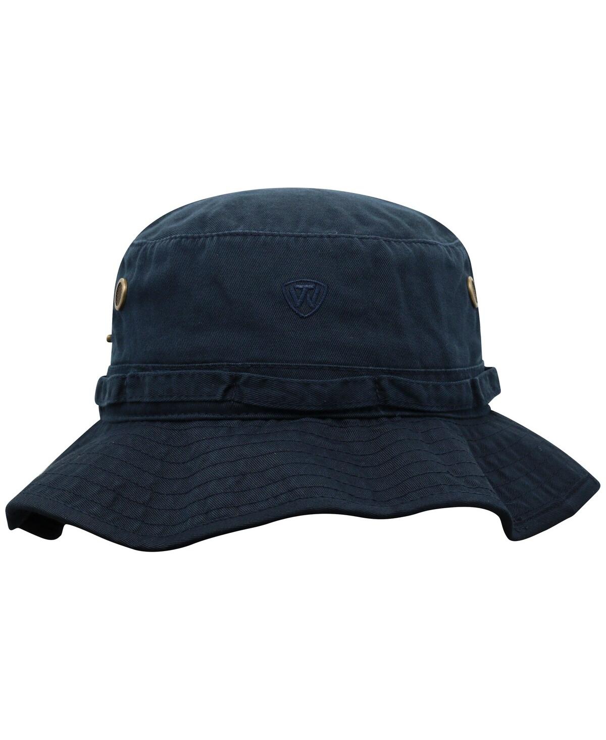 Top Of The World Men's Navy Michigan Wolverines Angler Washed Bucket Hat
