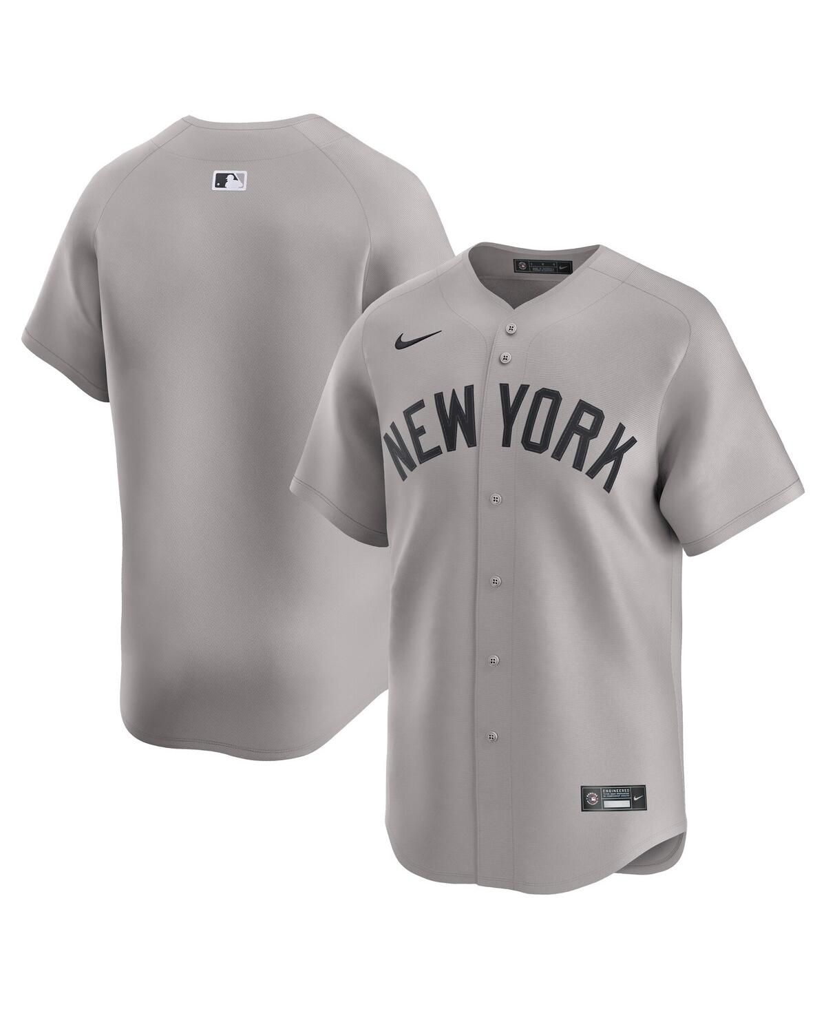 Мужская серая майка New York Yankees Away Limited