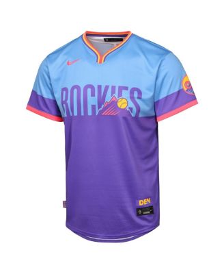 Big Boys and Girls Purple/Light Blue Colorado Rockies 2025 City Connect Limited Jersey