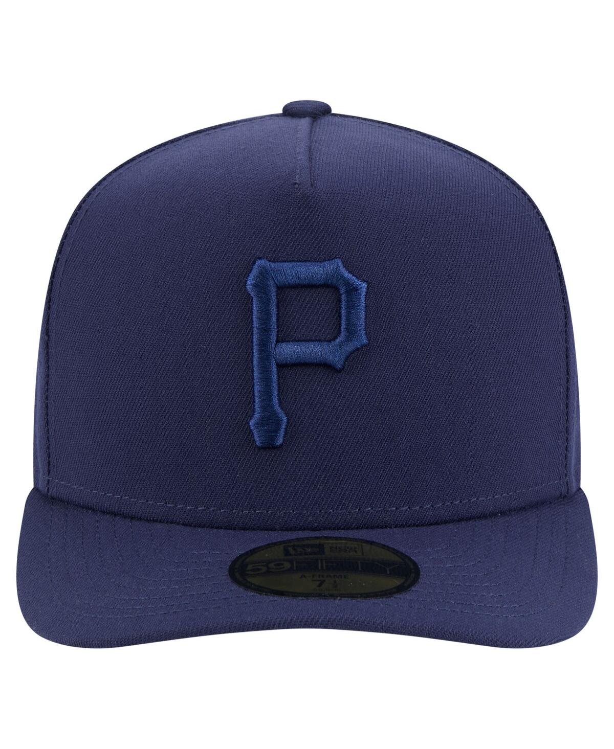 New Era Men's Navy Pittsburgh Pirates Color Pack A-frame 59fifty Fitted Hat