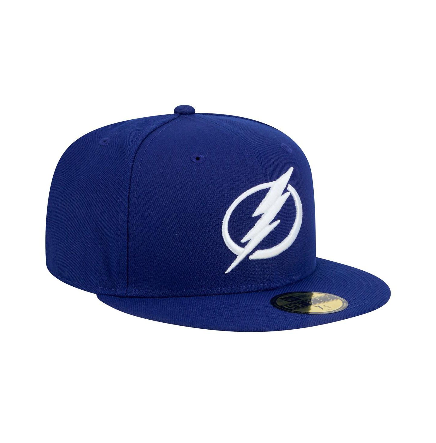 Мужская кепка New Era Blue Tampa Bay Lightning Core 59FIFTY Fitted Hat — фото 3