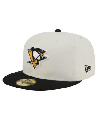 New Era - Men's White Pittsburgh Penguins Chrome Two-Toned 59FIFTY Fitted Hat