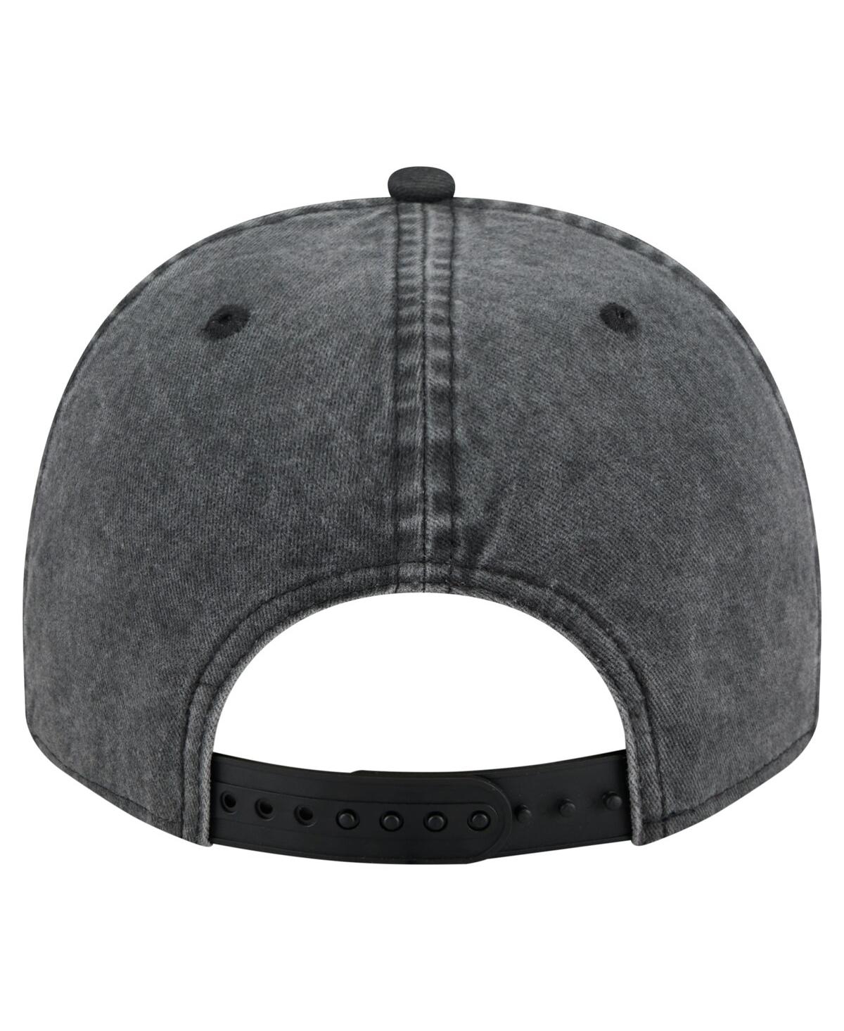 New Era Men's Black Lafc Washed 9fifty A-frame Adjustable Hat
