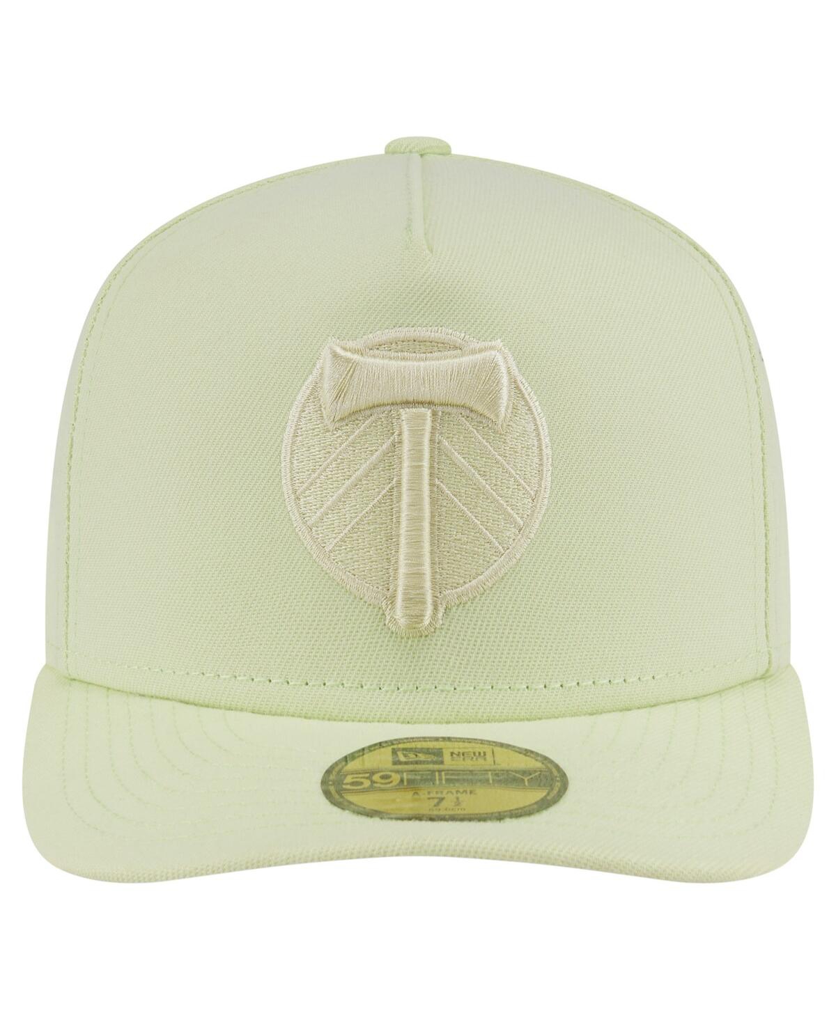 New Era Men's Green Portland Timbers Color Pack A-frame 59fifty Fitted Hat