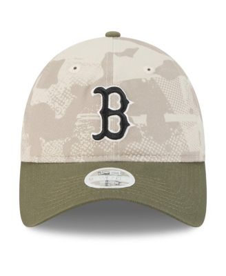 Women's Light Beige/Olive Boston Red Sox 2025 Armed Forces Day 9TWENTY Adjustable Hat