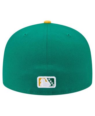 Men's Green/Yellow Stockton Ports Authentic Collection 59FIFTY Fitted Hat