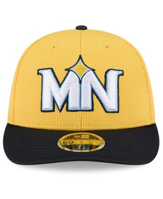 Men's Yellow/Black Minnesota Twins City Connect Batting Practice Low Profile 59FIFTY Fitted Hat