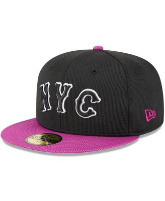 New Era - Men's Charcoal/Purple New York Mets City Connect Batting Practice 59FIFTY Fitted Hat