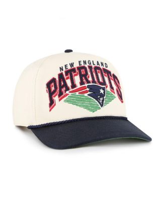 Men's Cream New England Patriots Pomona Rope Hitch Adjustable Hat