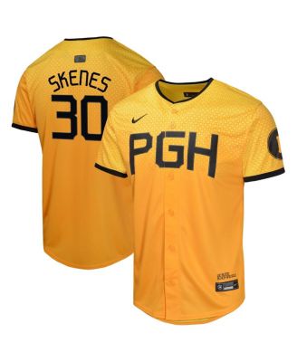 Nike - Big Boys and Girls Paul Skenes Gold Pittsburgh Pirates City Connect Limited Jersey