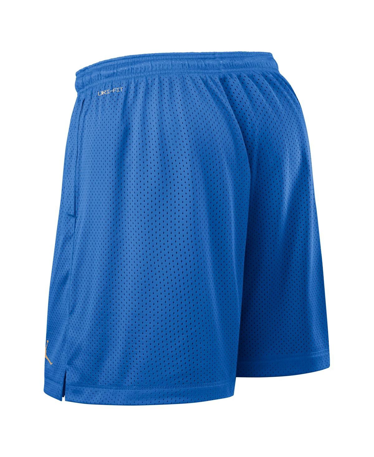 JORDAN MEN'S BLUE/BLACK UCLA BRUINS 2025 SIDELINE REVERSIBLE PERFORMANCE SHORTS 