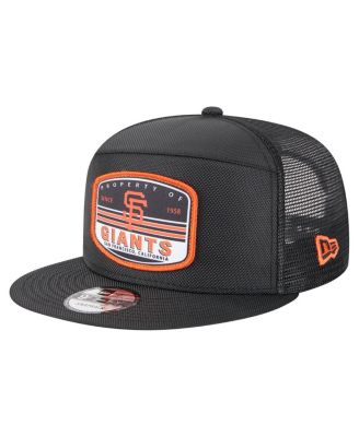 New Era - Men's Black San Francisco Giants Split Panel 9FIFTY Trucker Snapback Hat