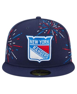 Men's Navy New York Rangers Americana Fireworks 59FIFTY Fitted Hat