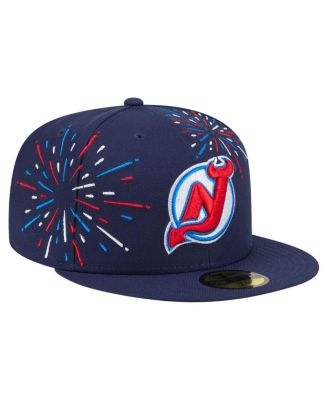 Men's Navy New Jersey Devils Americana Fireworks 59FIFTY Fitted Hat