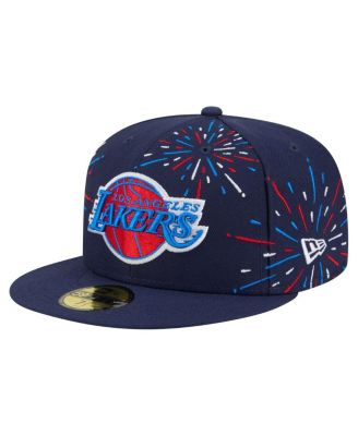 New Era - Men's Navy Los Angeles Lakers Americana Fireworks 59FIFTY Fitted Hat