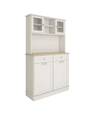 Streamdale Kitchen Trash Cabinet with Shelves and Drawers