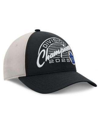 Men's Black Toronto Maple Leaf's 2025 Atlantic Division Champions Locker Room Adjustable Hat
