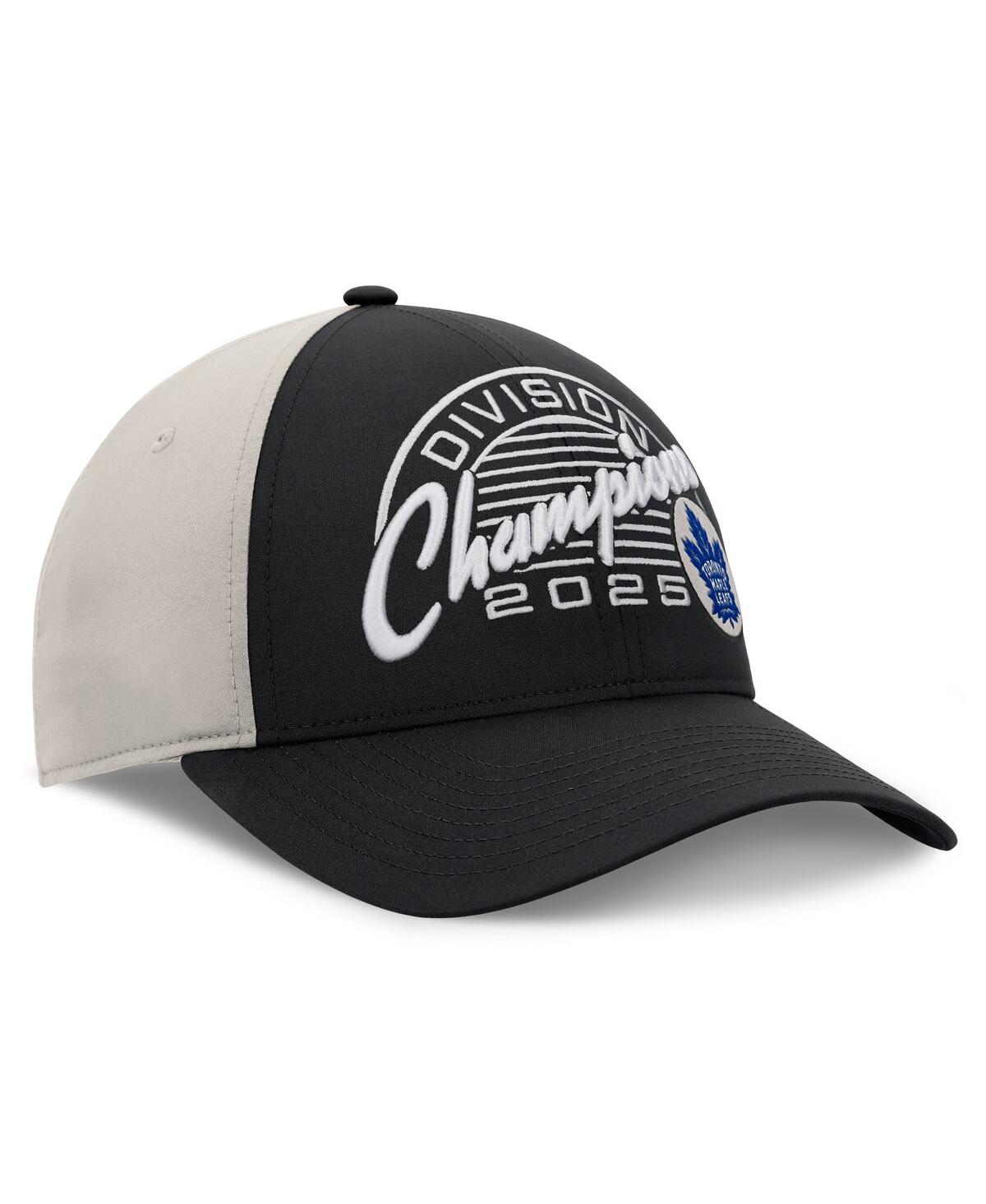 Fanatics Men's Black Toronto Maple Leaf's 2025 Atlantic Division Champions Locker Room Adjustable Hat