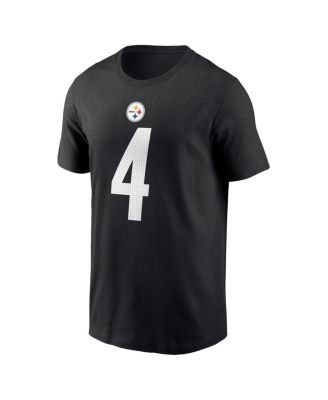 Men's DK Metcalf Black Pittsburgh Steelers Name Number T-Shirt